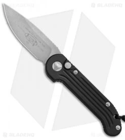 Microtech LUDT Automatic Knife Black (3.4" Apocalyptic) 135-10AP