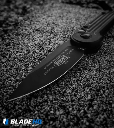 Microtech LUDT Tactical Automatic Knife (3.4" Black) 135-1T 6 Microtech LUDT Tactical Automatic Knife (3.4" Black) 135-1T - Image 4