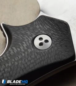 Marfione Custom Knives Apex Fixed Blade Knife Carbon Fiber (4.6" Hand Satin) -Microtech microtech marfione apex fixed cf rivet cm