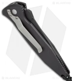 Microtech Mini Socom Tanto Automatic Knife (3.25" Black Serr) 03/1999 -Microtech microtech mini socom auto 03 1999 side cm