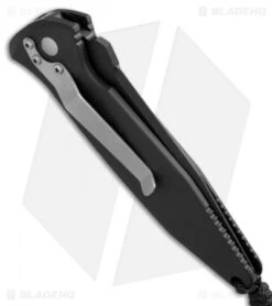 Microtech Mini Socom Automatic Knife (3.25" Black) 2/99 Rare -Microtech microtech mini socom auto black clip point side