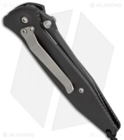 Microtech Mini Socom Manual Knife Black Aluminum (3.25" Black) 07/1998 -Microtech microtech mini socom manual black 07 1998 side cm