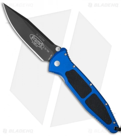 Microtech Mini Socom Manual Knife Blue Aluminum (3.25" Black) 12/1998 3 Microtech Mini Socom Manual Knife Blue Aluminum (3.25" Black) 12/1998