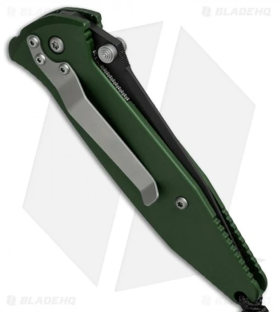 Microtech Mini Socom Manual Knife Green Aluminum (3.25" Black Serr) 12/1998 5 Microtech Mini Socom Manual Knife Green Aluminum (3.25" Black Serr) 12/1998 - Image 3