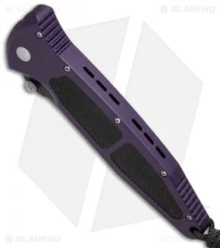 Microtech Mini Socom Manual Knife Purple Aluminum (3.25" Black) 12/1998 -Microtech microtech mini socom manual purple 12 1998 bottom cm