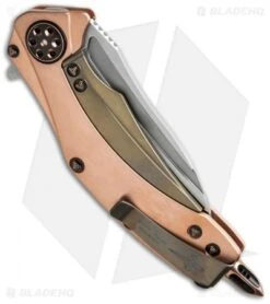 Marfione Custom Matrix Knife Copper Handle (Mirror Polish) 11/2015 -Microtech microtech mkc matrix mp elmax copper hw side cm