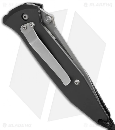 Microtech Socom Clip Point Manual Knife (4" Bead Blast Serr) 12/97 4 Microtech Socom Clip Point Manual Knife (4" Bead Blast Serr) 12/97 - Image 2