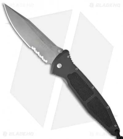 Microtech Socom Clip Point Manual Knife (4" Bead Blast Serr) 12/97 3 Microtech Socom Clip Point Manual Knife (4" Bead Blast Serr) 12/97