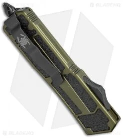 Microtech QD Scarab S/E OTF Automatic Knife OD Green (3.5" Two-Tone) 178-1OD -Microtech microtech qd scarab 178 1od side cm