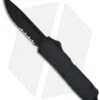 Microtech Tactical Scarab Executive OTF Automatic Knife (3.5" Serr) Sterile -Microtech microtech scarab blk tac ser