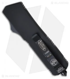 Microtech Tactical Scarab Executive OTF Automatic Knife (3.5" Serr) Sterile -Microtech microtech scarab blk tac ser back