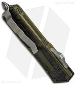 Marfione Custom Scarab Dagger OTF Automatic Knife OD Green (3.5" Mirror Polish) 7 Marfione Custom Scarab Dagger OTF Automatic Knife OD Green (3.5" Mirror Polish) -Microtech microtech scarab double edge mirror cm side