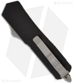 Microtech Scarab Executive OTF D/E Dagger Knife (Satin FULL SER) 109-6 -Microtech microtech scarab executive black 109 1 back 4