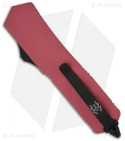 Microtech Scarab OTF Knife Pink Executive Dagger (3.5 " Black PLN) 109-1PL -Microtech microtech scarab executive de pink black 109 1pi back