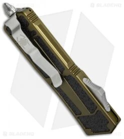 Microtech QD Scarab S/E OTF Automatic Knife OD Green (3.5" Stonewash) 178-10OD -Microtech microtech scarab od green 178 10 od side cm