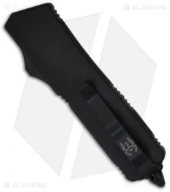 Microtech Tactical Scarab Executive OTF Automatic Knife (3.5" Serr) 107-2T -Microtech microtech scarab se black tactical 107 1t back 1