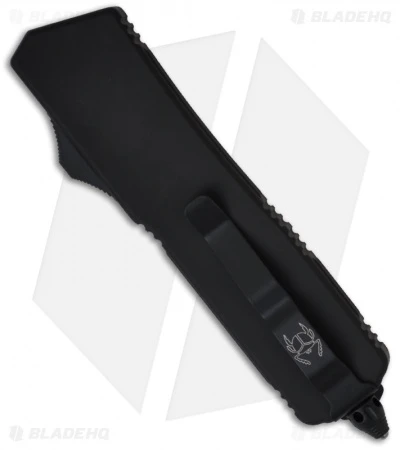 Microtech Scarab Executive Tactical OTF Tanto Knife (3.5" Black Plain) 108-1T 4 Microtech Scarab Executive Tactical OTF Tanto Knife (3.5" Black Plain) 108-1T - Image 2