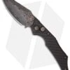 Microtech Marfione Custom Select Fire Dual Action Automatic Knife (Damascus) 1 Microtech Marfione Custom Select Fire Dual Action Automatic Knife (Damascus) -Microtech microtech select fire da tri wing damascus cf handle fire bronzed