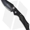 Microtech Select Fire Knife Manual Folder (3.5" Black Serr) 129-2 -Microtech microtech sf ma black serr 129 2