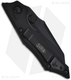 Microtech Tactical Select Fire Knife Manual Folder (3.5" Black Serr) 129-2T 5 Microtech Tactical Select Fire Knife Manual Folder (3.5" Black Serr) 129-2T -Microtech microtech sf ma black tactical serr 129 2t back