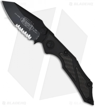 Microtech Tactical Select Fire Knife Manual Folder (3.5" Black Serr) 129-2T 3 Microtech Tactical Select Fire Knife Manual Folder (3.5" Black Serr) 129-2T