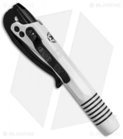 Microtech Siphon II Storm Trooper Pen - White W/ Black Clip -Microtech microtech siphon II st 401 ss st side cm