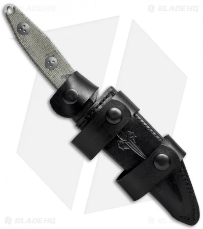 Marfione Custom Socom Alpha Clip Point Fixed Blade Green Micarta (5" Stonewash) 5 Marfione Custom Socom Alpha Clip Point Fixed Blade Green Micarta (5" Stonewash) - Image 3