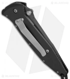 Microtech Socom M/A Folding Knife (4" Black Serr) 06/1998 -Microtech microtech socom black 06 1998 side cm