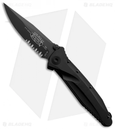 Microtech Aluminum Socom Delta S/E Tactical Knife (4" Black Serr) A159-2T 3 Microtech Aluminum Socom Delta S/E Tactical Knife (4" Black Serr) A159-2T
