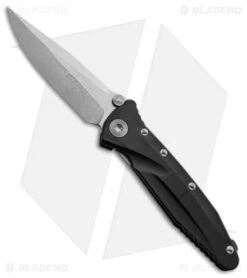 Microtech Aluminum Socom Delta S/E Folding Knife (4" Stonewash Plain) A159-10