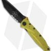 Microtech Socom Delta Zombie Green Tanto Folding Knife (4" Black Serr) 163-2Z