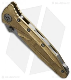 Microtech BAB Socom Delta S/E Knife Brass (4" Stonewash) 159-10BRT -Microtech microtech socom te brass sw 163 10 br bottom cm