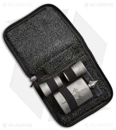 Microtech Titanium Flask Set + 2 Shot Glasses 5 Microtech Titanium Flask Set + 2 Shot Glasses - Image 3
