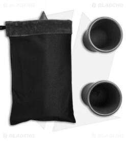Microtech Titanium Flask Set + 2 Shot Glasses 9 Microtech Titanium Flask Set + 2 Shot Glasses -Microtech microtech titanium flask and shots pln sheath