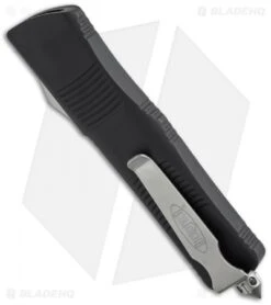 Microtech Troodon Tanto OTF Automatic Knife (3" Black Full Serr) 140-3 -Microtech microtech troodon 140 2 side cm