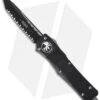 Microtech Troodon Tanto OTF Automatic Knife (3" Black Full Serr) 140-3