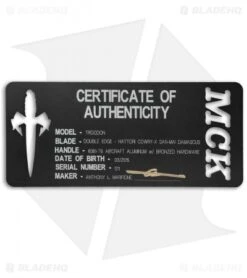 Marfione Custom Socom Bravo Tanto Knife Canvas Micarta (4" Mirror) 7 Marfione Custom Socom Bravo Tanto Knife Canvas Micarta (4" Mirror) -Microtech microtech troodon double edge cowry x san mal cert cm