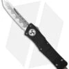 Microtech Troodon Tanto OTF Automatic Knife (3" Simulated Hamon) 1 Microtech Troodon Tanto OTF Automatic Knife (3" Simulated Hamon) -Microtech microtech troodon sim hamon bronzed hardware cm