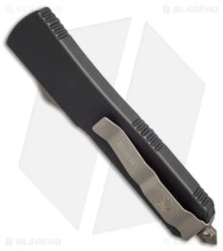 Microtech Ultratech Spartan OTF Auto Knife Death Card Right (Bronze Apocalyptic) -Microtech microtech ultratech deathcard spartan bronzed 223 13DC BHQ 50100 er side