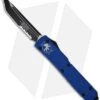 Microtech Ultratech Knife Blue T/E OTF Automatic (3.44" Black Serr) 123-2BL