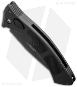 Microtech Amphibian Automatic Knife (3.5" Black Serr) 08/2002 -Microtech microtech used amphibian black serr 08 2 bottom cm