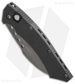 Microtech Hawk Automatic Knife (4" Black Serr) 06/2002 7 Microtech Hawk Automatic Knife (4" Black Serr) 06/2002 -Microtech microtech used hawk black serr 06 2002 bottom cm