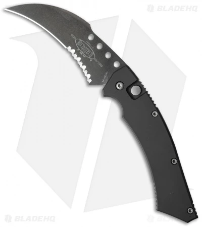 Microtech Hawk Automatic Knife (4" Black Serr) 06/2002 3 Microtech Hawk Automatic Knife (4" Black Serr) 06/2002