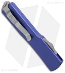 Microtech UTX-70 D/A OTF S/E Automatic Knife Purple (2.4" Satin Serr) 148-5PU 5 Microtech UTX-70 D/A OTF S/E Automatic Knife Purple (2.4" Satin Serr) 148-5PU -Microtech microtech utx 70 147 4 pu bhq 36217 cm side
