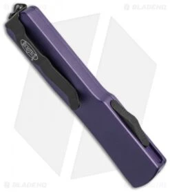 Microtech UTX-70 Tanto D/A OTF Automatic Knife Purple (2.4" Black) 149-1PU -Microtech microtech utx 70 149 1pu side cm