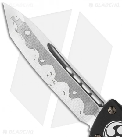 Microtech Troodon Tanto OTF Automatic Knife (3" Simulated Hamon) 5 Microtech Troodon Tanto OTF Automatic Knife (3" Simulated Hamon) - Image 3