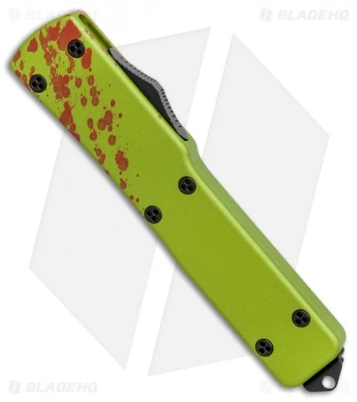 Microtech UTX-70 S/E OTF Automatic Knife Zombie (2.4" Black Serr) 148-2Z 4 Microtech UTX-70 S/E OTF Automatic Knife Zombie (2.4" Black Serr) 148-2Z - Image 2