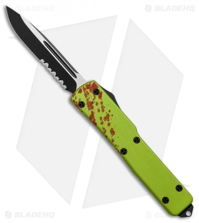 Microtech UTX-70 S/E OTF Automatic Knife Zombie (2.4" Black Serr) 148-2Z 3 Microtech UTX-70 S/E OTF Automatic Knife Zombie (2.4" Black Serr) 148-2Z