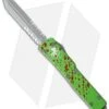 Microtech UTX-70 Spartan OTF Automatic Knife Zombie (2.4" Bead Blast Serr) -Microtech microtech utz70 149 8dtz spartan cm
