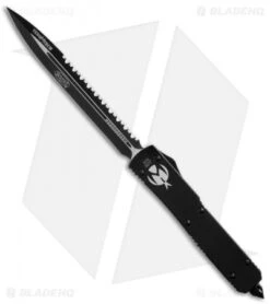 Microtech Venomtech OTF Automatic Knife Tactical (5.5" Black Full Serr) VT-3T